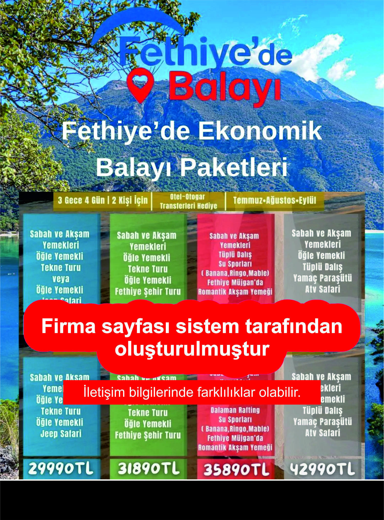 FETHİYE’de BALAYI